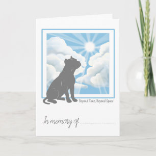 Carte de sympathie pour perte d'animal de compagni