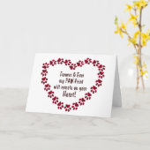 CARTE DE SYMPATHIE POUR PERTE D'ANIMAL - IMPRIMANT (Fleur jaune)