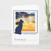 Carte de sympathie pour perte de chat (Devant)
