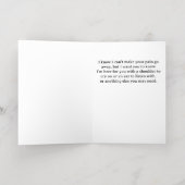 Carte de sympathie pour quelqu'un de spécial (Couchage intérieur)