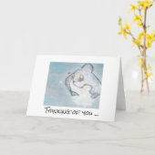 Carte de sympathie - Pour toujours avec vous (chat (Fleur jaune)