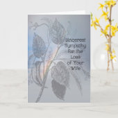 Carte de sympathie pour une femme avec des Feuille (Fleur jaune)