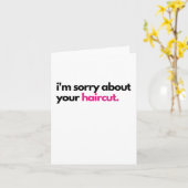 Carte de sympathie pour une mauvaise coupe de chev (Fleur jaune)