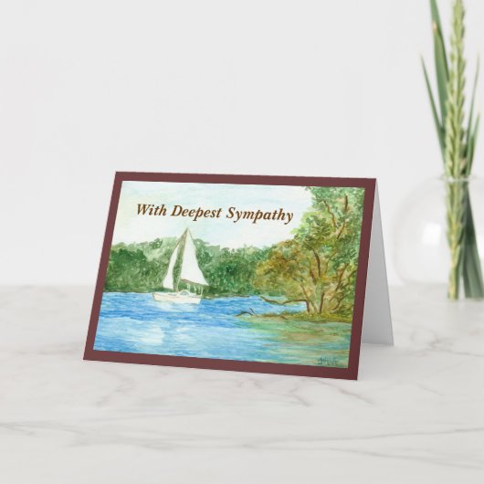 Carte de Sympathie pour voilier (Devant)