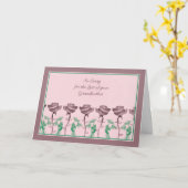 Carte de sympathie pour votre grand-mère avec des  (Fleur jaune)