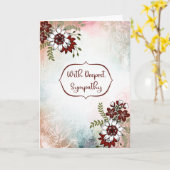 Carte de sympathie profonde (Fleur jaune)