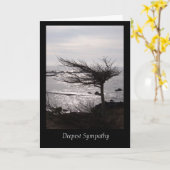 Carte de sympathie profonde de l'arbre soufflé (Fleur jaune)