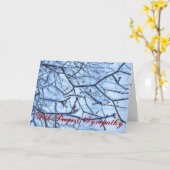 Carte de sympathie religieuse (Fleur jaune)