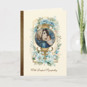 Carte de sympathie religieuse catholique Vierge Ma (Devant)