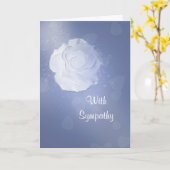 Carte de sympathie Rose blanche (Fleur jaune)