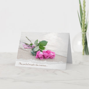 Carte de Sympathie Rose de Plage Rose