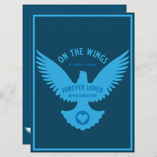 Carte de sympathie Sensitive In Love Memory (Devant / Derrière)