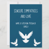 Carte de sympathie Sensitive In Love Memory (Dos)