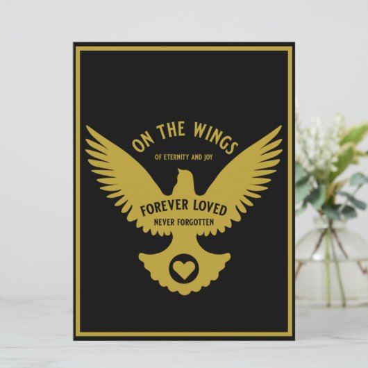 Carte de sympathie Sensitive In Love Memory (Debout devant)