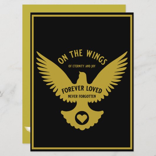 Carte de sympathie Sensitive In Love Memory (Devant / Derrière)