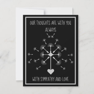Carte de sympathie Sensitive In Love Memory