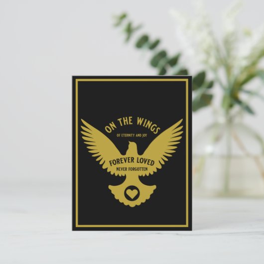 Carte de sympathie Sensitive In Love Memory (Debout devant)