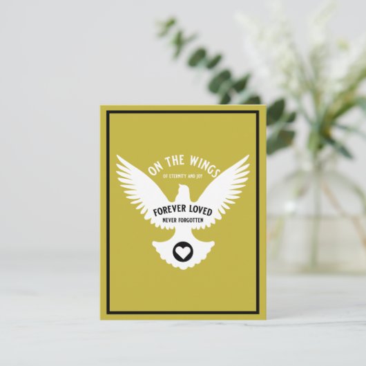 Carte de sympathie Sensitive In Love Memory (Debout devant)