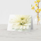 Carte de sympathie sincère (Fleur jaune)