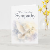 Carte de sympathie sincère (Fleur jaune)