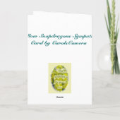 Carte de Sympathie Snapdragon Jaune (Dos)