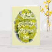 Carte de Sympathie Snapdragon Jaune (Fleur jaune)