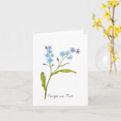 Carte de sympathie, Souvenir, Condolence, Mémorial (Fleur jaune)