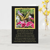 Carte de Sympathie Spirituelle Papillon (Fleur jaune)