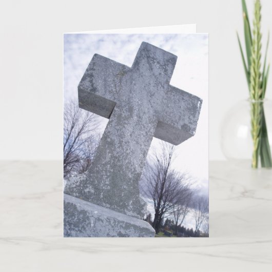 Carte de sympathie « Stone Cold Cross » (Devant)