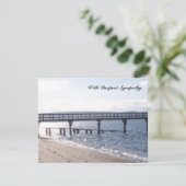 Carte de sympathie Sun et Sea Bible Verse (Debout devant)