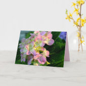Carte de Sympathie Sunlit Pink Hydrangea (Fleur jaune)