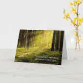 Carte de sympathie Sunrise sur les fougères forest (Fleur jaune)