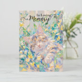 Carte de sympathie Tabby cat (Debout devant)