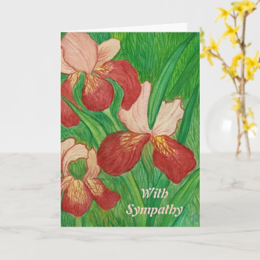 Carte de sympathie utile (Fleur jaune)