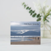 Carte de sympathie Verse Bible Verse Mountains et  (Debout devant)