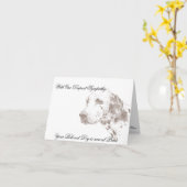 Carte de sympathie vétérinaire pour le propriétair (Fleur jaune)