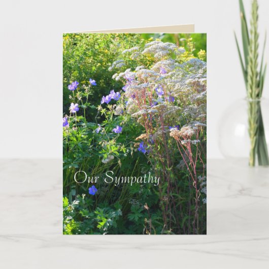 Carte de Sympathie Wild Flower Field (Devant)