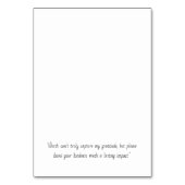 Carte de Table (Dos)