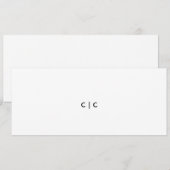 Carte de table (Devant / Derrière)