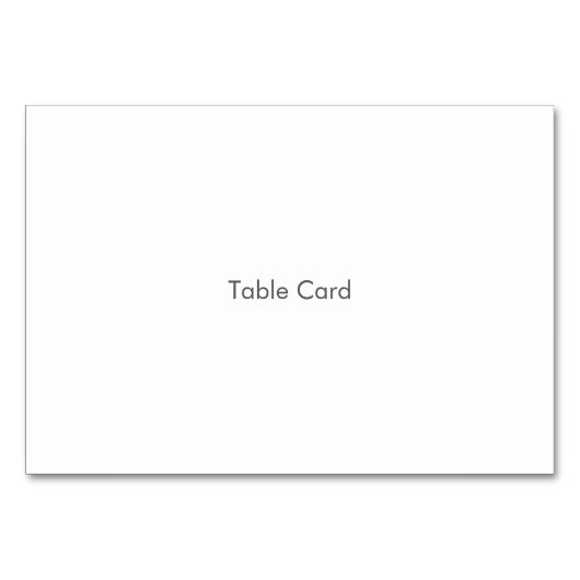 Carte de Table (Devant)