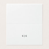 Carte de table (Outside Unfolded)