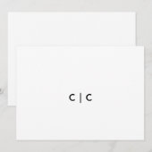 Carte de table (Devant / Derrière)