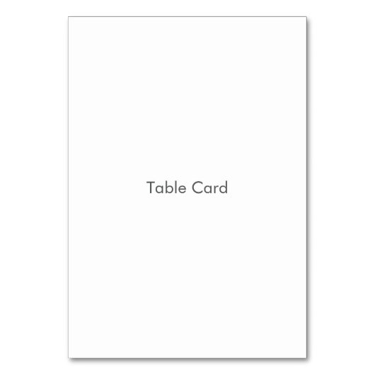 Carte de Table (Par défaut)