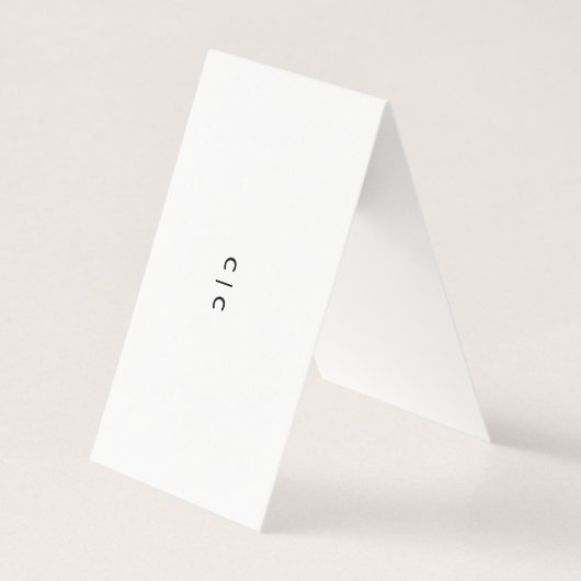 Carte de table (Front)