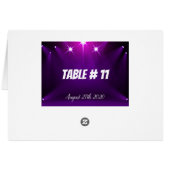 Carte de table #11 - Dans les projecteurs Mariage (Dos Horizontal)