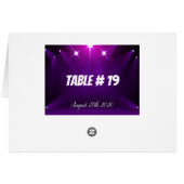 Carte de table #19 - Dans les projecteurs Mariage (Dos Horizontal)