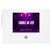 Carte de table # 23 - Dans les projecteurs Mariage (Dos Horizontal)