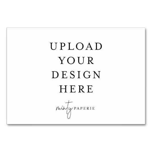 Carte de table - 3,5 "x 5" Paysage (Dos)