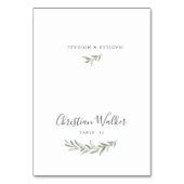 Carte de table à calligraphie simple rustique (Par défaut)