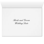 Carte de table à fleurs roses (Intérieur Horizontal (Bas))